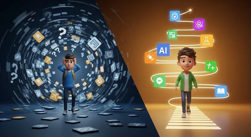 A professional flat-lay of a smartphone displaying an AI science solver app with a step-by-step physics solution, surrounded by science textbooks, a graphing calculator, and handwritten equations on a bright, minimalist workspace.