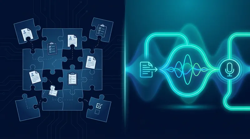 Digital illustration contrasting traditional resume tools with JobSparrow's modern voice-powered interview prep platform.