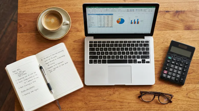 Source a flat-lay shot from Unsplash or Pexels. Se...